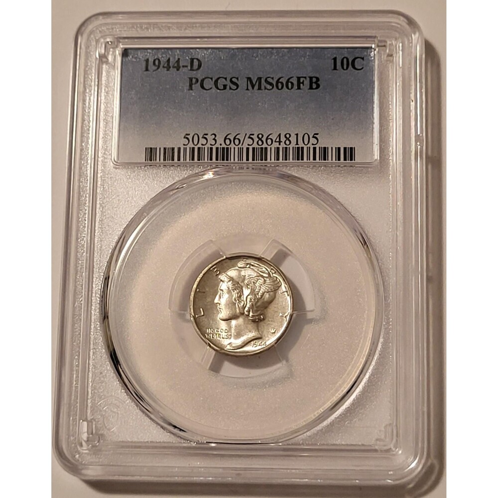 1944 D Mercury Dime MS66 FB PCGS